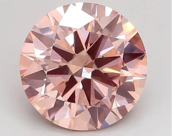 IGI Certified 3 CT Vivid Pink Color Round Cut Lab Grown Diamond Loose Lab Grown Diamond For Customized Anniversary And Engagement Ring