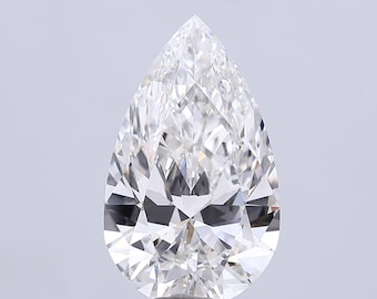 Rare Find CVD Diamond 10 CT Pear Lab Grown Diamond | IGI Certified,VS1 Clarity