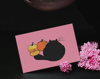 Halloween Pumpkin Cat - Pink