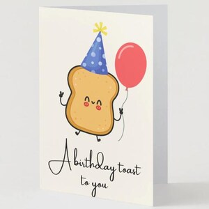 Cartão de aniversário - 'Um brinde a você'