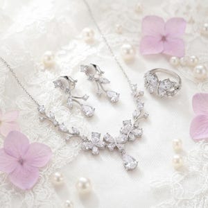 Luxury Crystal Bridal Set, Wedding Jewelry for Bride,Gift for Her