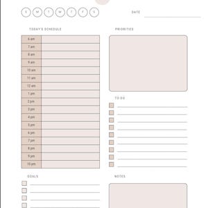 Glow up Digital Planner- Self Care, Weekly Goals, Fitness, Mental Health PDF