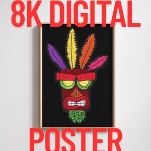 aku/aku！キャンバスアート Aku Aku Decor - Etsy