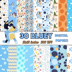 Bluey, Carta digitale, Festa, Decorazione, Carta da parati, Sfondo, Bomboniera, Immagine, JPEG, Alta risoluzione, Clip art