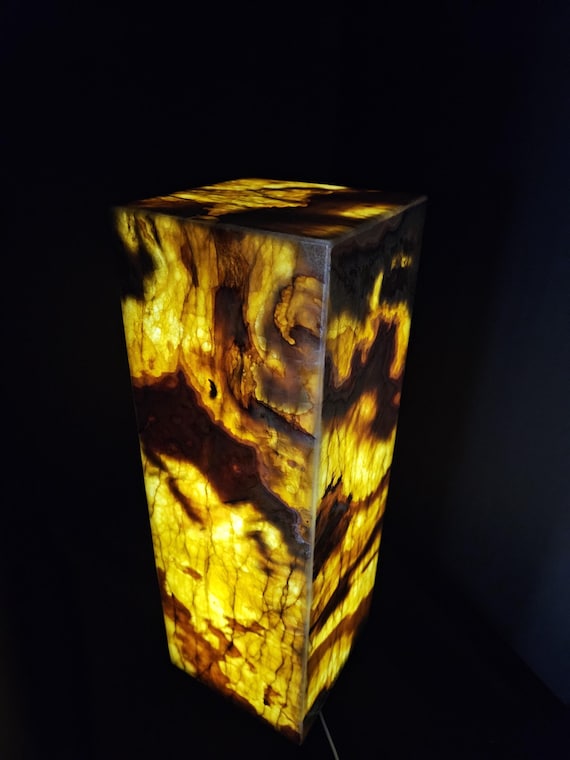 Tiger Onyx Table Lamp. - Etsy