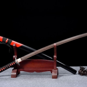 Handcrafted Rosewood “Dragon Shadow” Samurai Wooden Katana  Japanese Style Training Sword for Kendo, Iaido, Cosplay & Display Balanced Blade