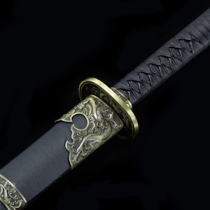 Handmade Miao Dao Sword: High Manganese Steel Martial Arts Saber