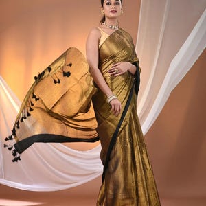 Raga Tissue Silk Saree, Lightweight, Elegant | Subtle Sheen | Perfect for Festive & Wedding Wear | Soft Traditional Draper, Gift for her