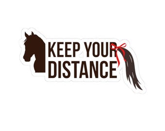 距離を保つ馬ステッカー、乗馬ギフト、ラップトップ用デカール