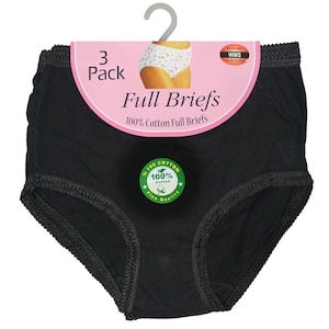 Jockey Parisienne Cotton Full Brief 3 Pack in Multi