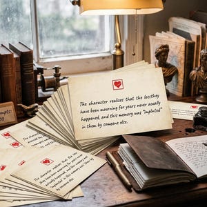 100 carte con colpi di scena, spunti di scrittura per ambientazioni dark academia (download digitale)