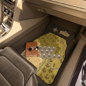 Hex Grid Car Mats | Fantasy Battle Map, RPG Gamer Decor