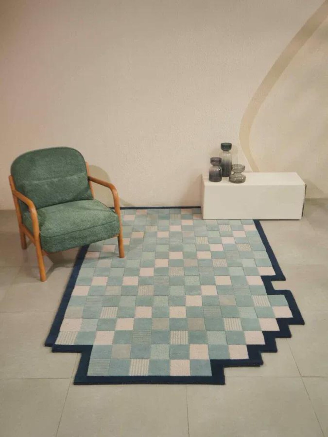 Hand-tufted New Zealand Wool Area Rug | Custom Sculpted High Pile ...