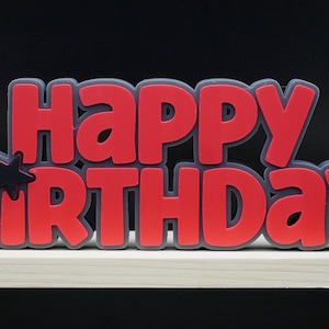 3D - Schriftzug für Geburtstag, Hochzeit, Party, Happy Birthday