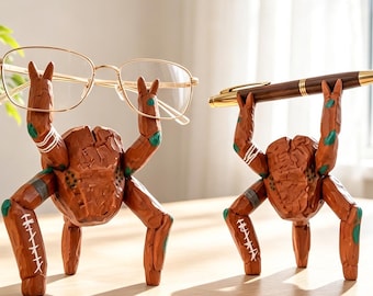 Rocky Figurine Sci Fi Desk Decor, 3D Printed Movie Authentic Glasses/Pencil Holder, Project Hail Mary, Reader Gift,Teacher Gift