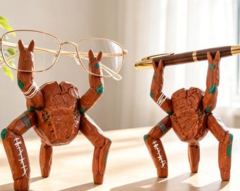 Rocky beeldje, sciencefiction bureaudecoratie, 3D-geprinte authentieke brillen-/pennenhouder uit de film, Project Hail Mary, cadeau voor lezers, cadeau voor leraren
