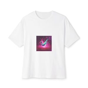 T-shirt a quadri neon - T-shirt squadrata oversize, grafica glitch vaporwave, grafica synthwave, top festival EDM, abbigliamento retrò anni '80
