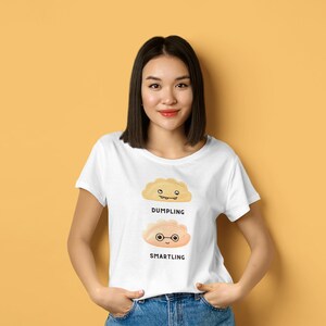 Süßes Foodie Unisex T-Shirt Knödel & Smartling Shirt Geschenk für Essensliebhaber Lustiges Foodie-T-Stück Geschenk für Köche Foodie Geschenkidee Foodie Mode
