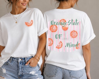 Aperol Spritz Shirt, Comfort Colors Vacation Tshirt, Citrus Graphic Tee, Beach Shirt, Summer Vibes Shirt, Fruit Shirt, Orange State Of Mind