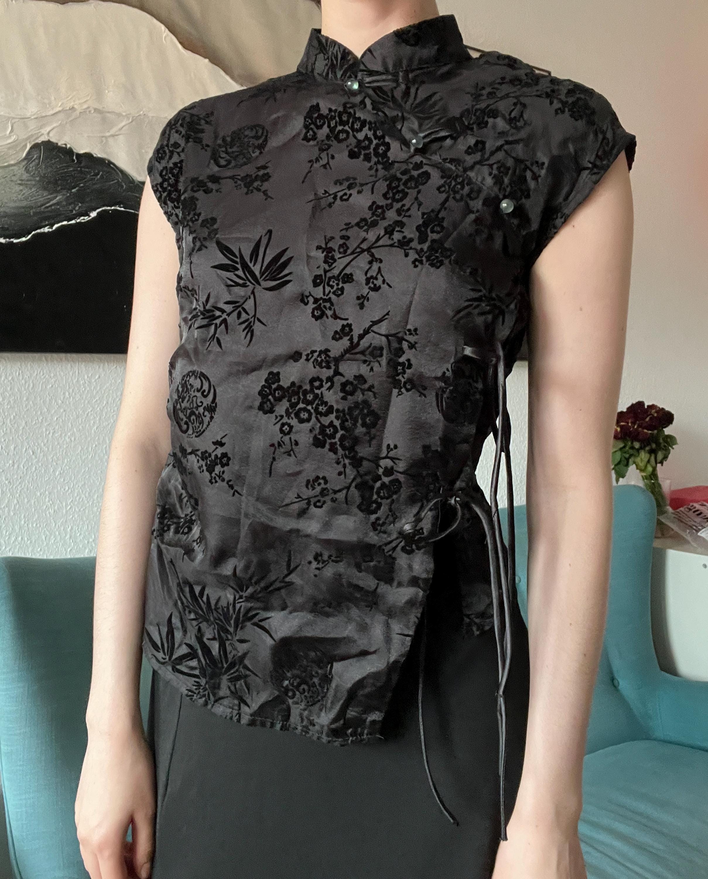 Cheongsam Black Top