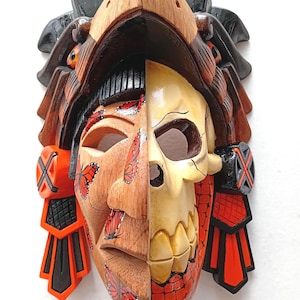 Eagle  warrior mask cedar hand sculpted eternal monarch