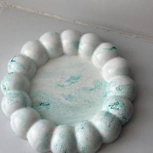 Marbled bubble tray, cement tray, decorative tray