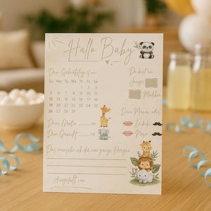 Kaarten voor geboorte, pasgeborene, welkom baby, babyshower, kleintje, welkomstkaart, babyverrassing, babyshower, babyfeestje, voorspellingsspel, spel