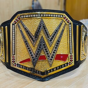 WWE Undisputed Championship Belt – Gold Replica, Full Size Wrestling Title for Fans & Collectors - Gift For Him