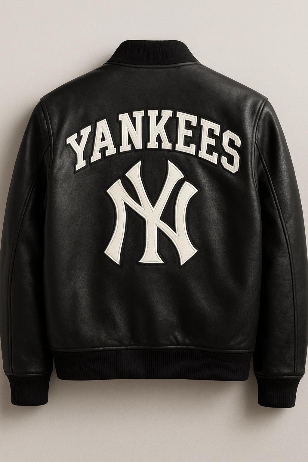 Yankees Leather Jacket - Etsy
