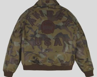 Vintage Camo Bomber Jacket: Military Streetwear, Unisex Fit