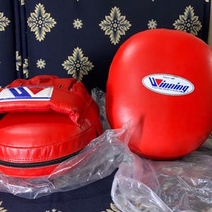 Winning CM-50 Air Punch Mitts – Handmade Winning  Punch Pads for Boxing Training -  Gift For You