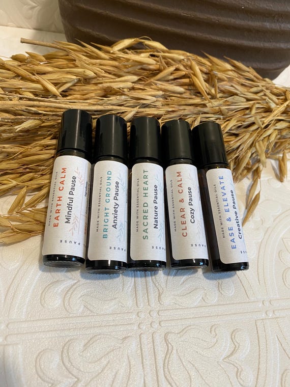 Essential Oil Roll-On: Aromatherapy Blends - Anxiety, Creative, Mindful (10ml)