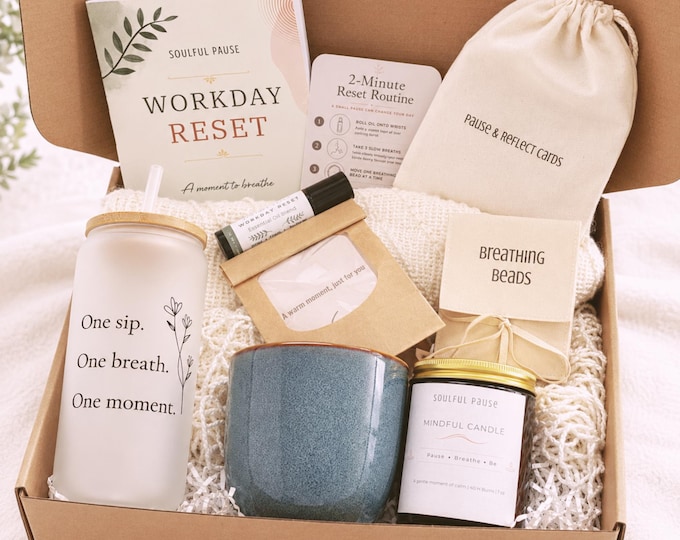 Workday Reset Care Package for Employees | Corporate Wellness Gift | Stress Relief & Mindfulness Kit