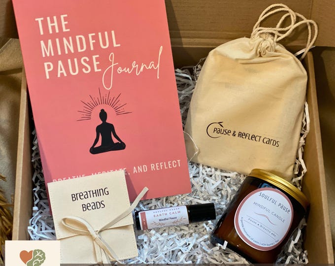 Mindful Gift Box: Aromatherapy, Mindfulness Journal & Affirmation Cards