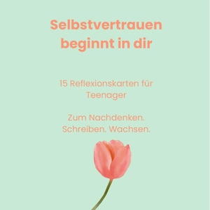 La confianza en uno mismo empieza en uno mismo: 15 tarjetas de reflexión para adolescentes (PDF, mindfulness y autoestima) Planora.DE Mindfulness TDAH Chicas