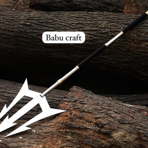 Custom Aquaman&#39;s TRIDENT | Handmade  Trident |Hand forged Arrow |Three arrow blade | Trident Best Gift For Anniversary