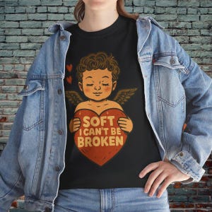 Unisex Vintage Cherub Angel Tee – Cupid Heart Core Shirt