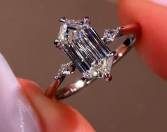 Unieke 2 kt Nederlandse marquise geslepen laboratoriumdiamanten verlovingsring 14K massief gouden solitaire trouwring perfecte cadeauring voor haar