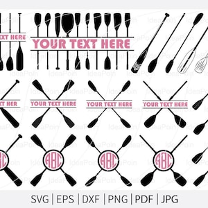 Oars svg, Oars Monogram, Oars svg bundle, Straight Oars, Boat Oars svg, Canoe Oars, Kayak Oars, Oars Clipart, Oars Silhouette, Oars Vector