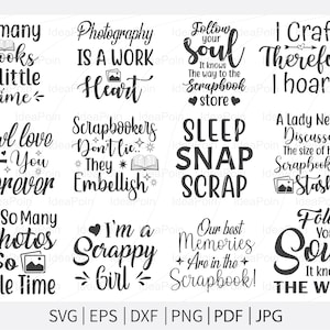 Scrapbook SVG File, Scrapbook t-shirt Design, scrapbook bundle svg, Love to Scrapbook svg, Scrapbooking Cut Files