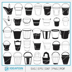 Bucket SVG, Bucket vector, Bucket svg Bundle, Old Bucket svg, Bucket icon, Bucket cut file, Bucket silhouette, svg, Bucket Outline