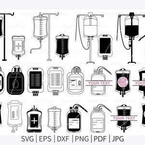 Blood bag SVG, Blood Bag Vector, blood bag monogram, Blood Bag Silhouette, Hospital Svg, Blood bag clipart,Blood Donation Svg, Blood Svg