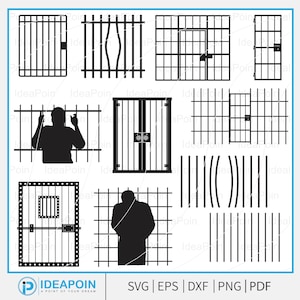 Jail Cell Doors Vector, Jail svg, prison svg, lockup Vector, Prison Bars png, Prison Break Svg, Jail Bars svg, Prison Clipart