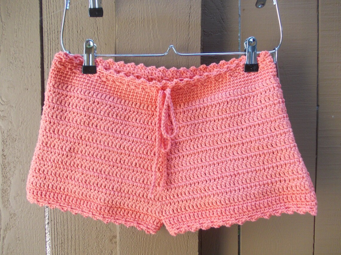 Crochet Shorts High Cut Shorts Beach Shorts Custom Order Etsy