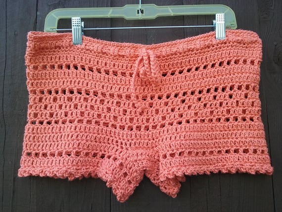 Crochet Lace Shorts Women Boy Shorts Open Weave Mesh Shorts Summer Fashion Beach Cover up Vegan Friendly All Colors Available Etsy