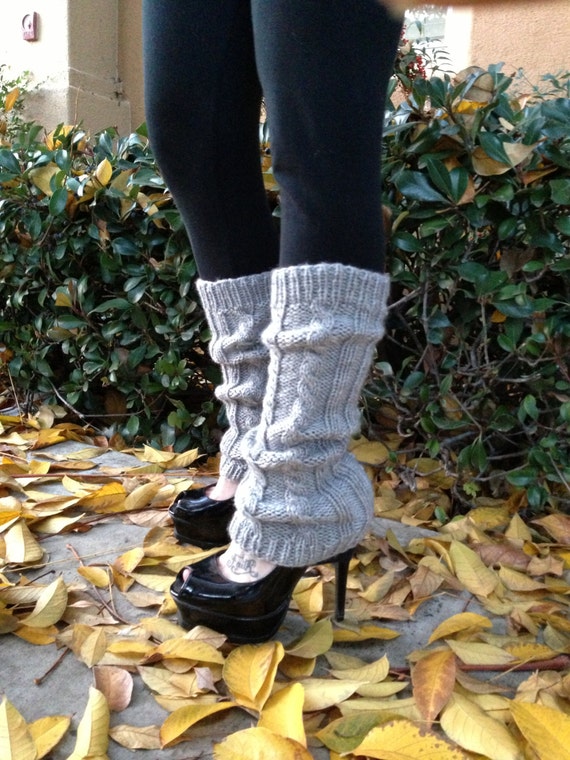 Hand Knitted Long Leg Warmers Cable Knit Leg Warmer Boot Cuffs Fashion  Trend Winter Fashion 