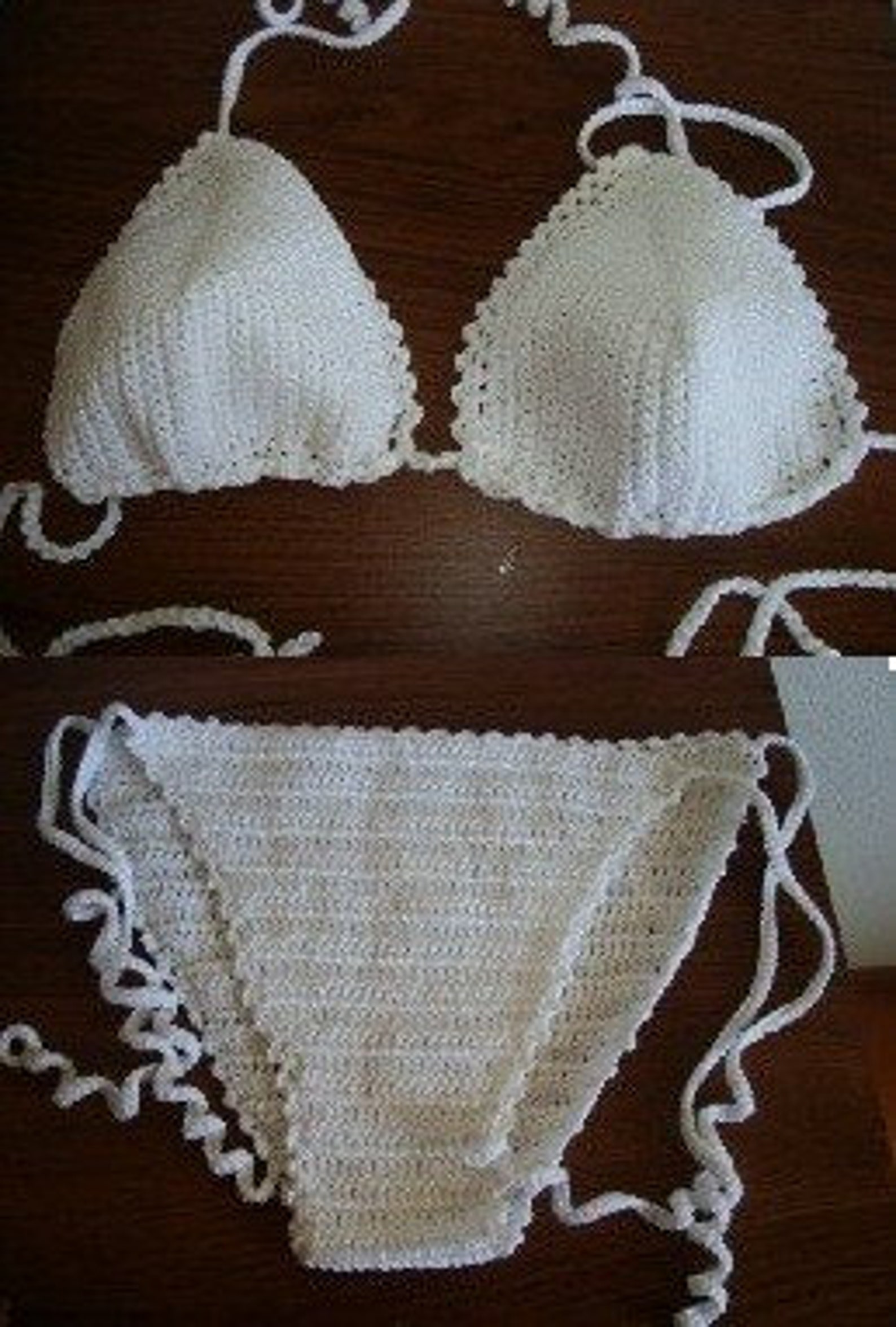 Crochet Bikini String Bikini Bathing Suit Two Piece Swim | Etsy