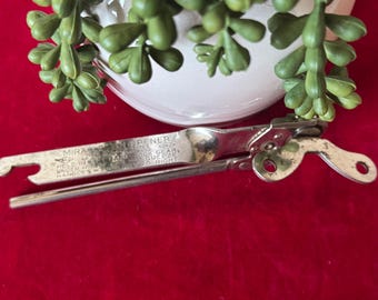 RARE Vintage EKCO A & J Miracle Can Opener ~ bottle opener, beer opener, lid opener, piercer