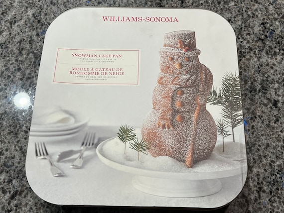 NIP Williams Sonoma Snowman Cake Pan 3-D Nordic Ware Snowman Cake 10 Cups  Christmas Cake, Snowman, Gingerbread Cake, Pan, Holiday Cake 