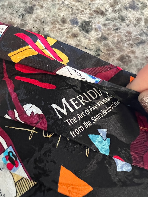 NIB Meridian Winery Santa Barbara Silk Cummerbund… - image 4